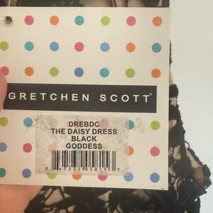 Gretchen Scott Black Daisy Dress